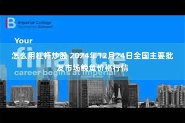 怎么用杠杆炒股 2024年12月24日全国主要批发市场鮸鱼价格行情