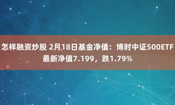 怎样融资炒股 2月18日基金净值：博时中证500ETF最新净值7.199，跌1.79%